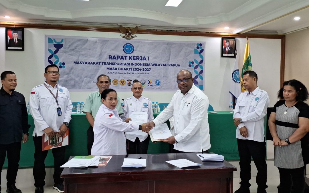 Kerja Sama Strategis USTJ dengan Asosiasi Masyarakat Transportasi Indonesia-MTI Wilayah Papua untuk Pengembangan Transportasi Berkelanjutan